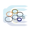 Seal kit for BOBCAT 2300 319 320 321 322 323 3450 3650 5600 7137772