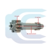 Gear Shaft 13ES/10ET/84L for KUBOTA U25 U27 RB511-78130 RB51178130 varancios pavaros reduktoriaus velenelis