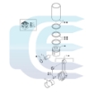 Piston Ring Kit for CASE 1085 450 9010 CX160 570 60T 686 A77727 stumoklio ziedu komplektas