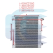 Hydraulic Oil Cooler for HYUNDAI R55 R55W 11M8-40032 11M840032 Alyvos aušinimo radiatorius