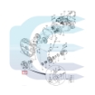Hidraulinio siurblio mova 45H skirta Hitachi ZX170W SR2000G ZX250 4641504