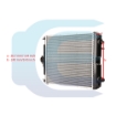 Water Radiator for KOBELCO CASE CX20 CX22 CX27 72281457 72281450 vandens radiatorius