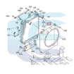 Radiatorius skirtas KUBOTA KX121 KX161 RD411-42300