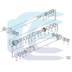 Cylinder Seal Kit for VOLVO L220 VOE11707027 11707027 Hidraulinio cilindro riebokšlių komplektas