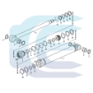 Sealing kit for VOLVO EW140 EWR150 VOE14589706 14589706 Strėlės kėlimo cilindro remontinis komplektas