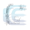 Valytuvų Variklis skirtas CATERPILLAR 312 315 316 342-3546 3423546